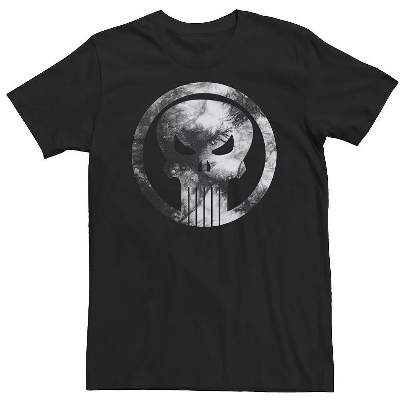 Big & Tall Marvel The Punisher Tie Dye Logo Tee, Mens Product Image