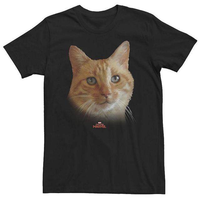 Big & Tall Marvel Captain Marvel Goose Cat Face Portrait Tee, Mens Product Image