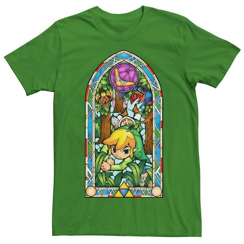 Mens Nintendo Legend Of Zelda Stained Glass Short Sleeve Tee Product Image