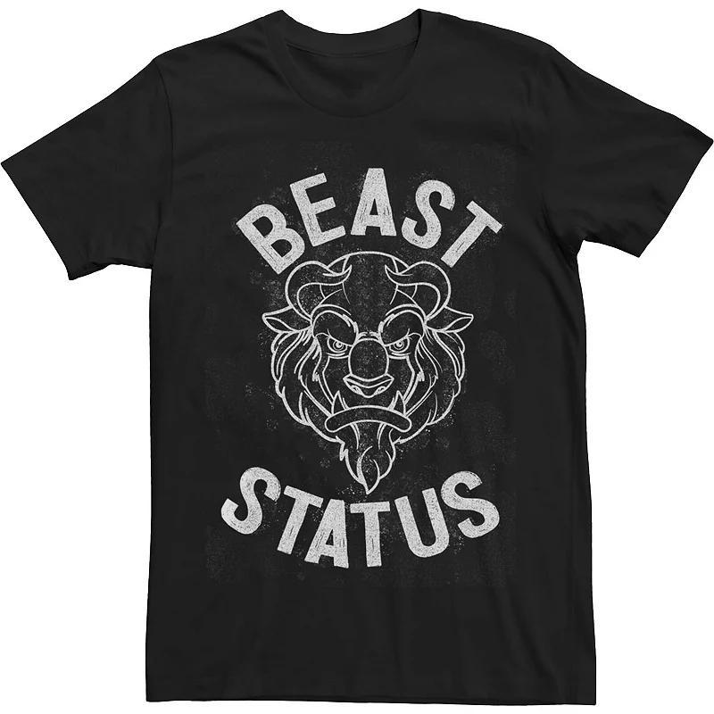 Big & Tall Disney Beauty And The Beast Sketch Beast Status Tee, Mens Product Image