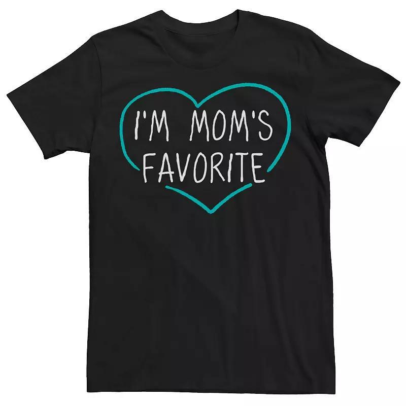 Mens Im Moms Favorite Teal Heart Mothers Day Tee Product Image