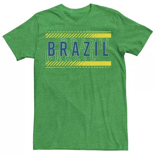 Mens Gonzales Brazil Republic Text Overlay Tee Kelly Grey Product Image