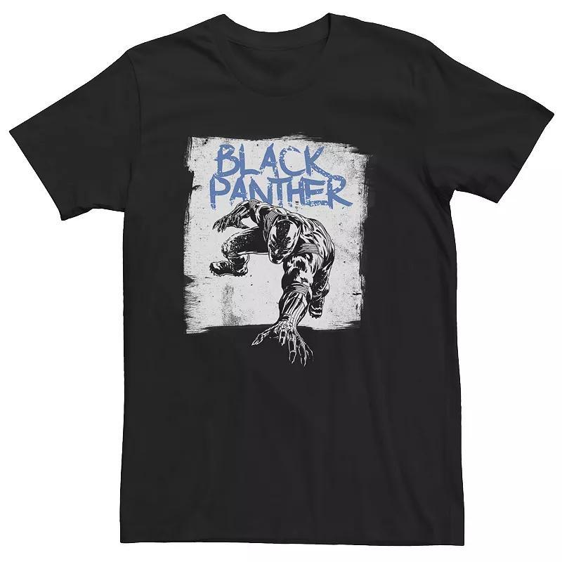 Big & Tall Marvel Panther The Chalkboard Pounce Tee, Mens Product Image