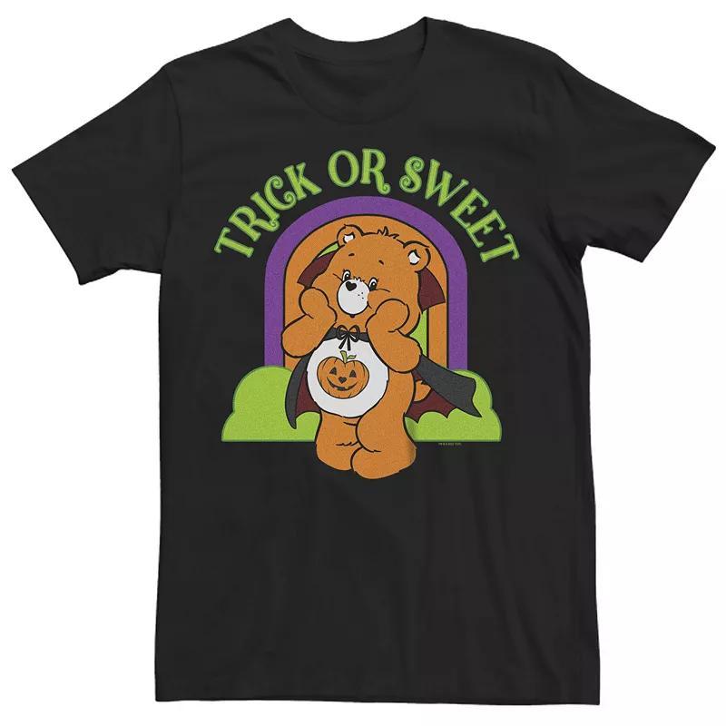 Mens Care Bears Halloween Trick-or-Sweet Vampire Costume Rainbow Graphic Tee Product Image