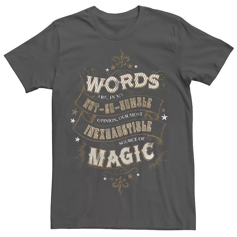 Mens Harry Potter Words Are An Inexhaustible Source Of Magic Tee Product Image