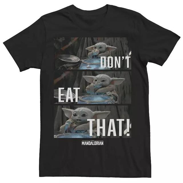 Mens Star Wars The Mandalorian The Child Dont Eat That Portrait Panels Tee Product Image