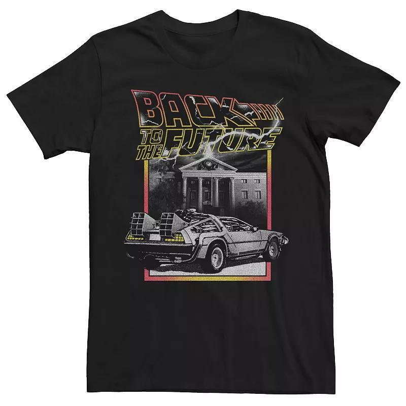 Mens Back To The Future DeLorean Distressed Poster Tee Product Image