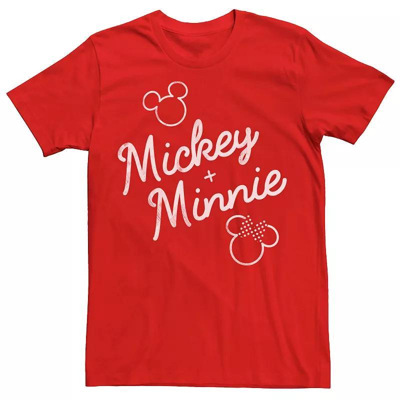 Disneys Mickey Plus Minnie Mouse Mens Outline Tee Product Image