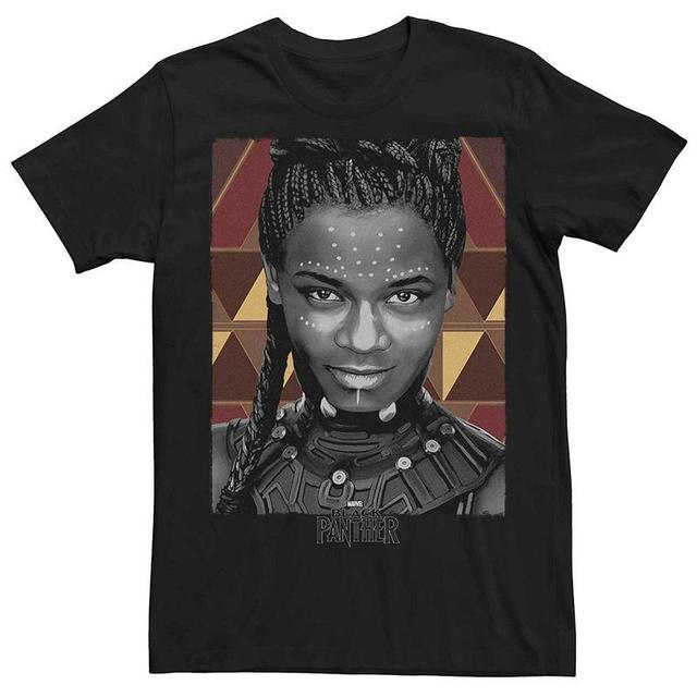 Mens Marvels Panther Shuri Geometric Portrait Painting Tee Product Image