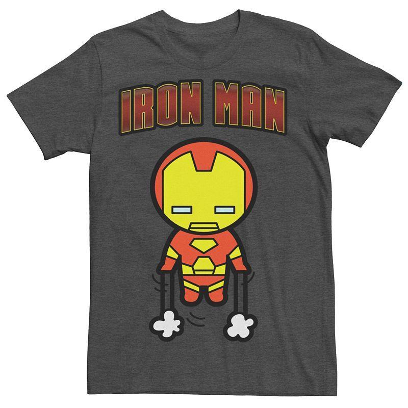 Mens Marvel Kawaii Art Collection Iron Man Short Sleeve Graphic Tee Product Image