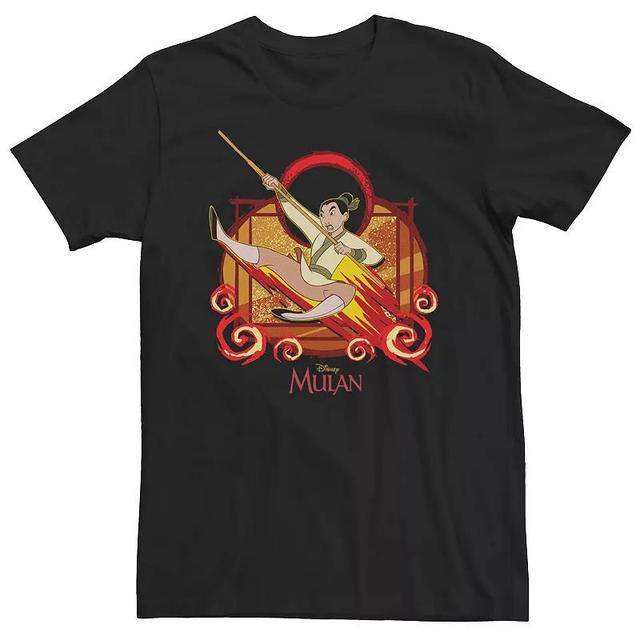 Big & Tall Disney Mulan Mulan Yelling Jump Raging Fire Tee, Mens Product Image