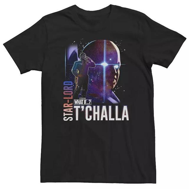 Big & Tall Marvel What If Star Lord Tchalla and Watcher Poster Tee, Mens Product Image