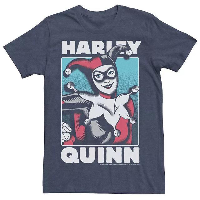 Mens DC Comics Harley Quinn Portrait Tee Grey Heather Product Image