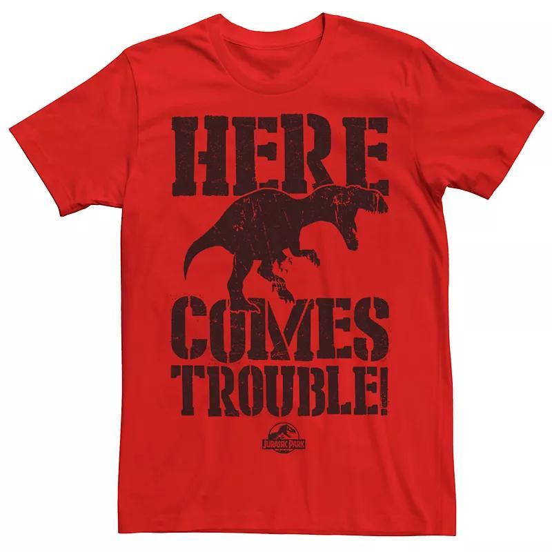 Mens Jurassic World Raptor Grunge Portrait Graphic Tee Product Image