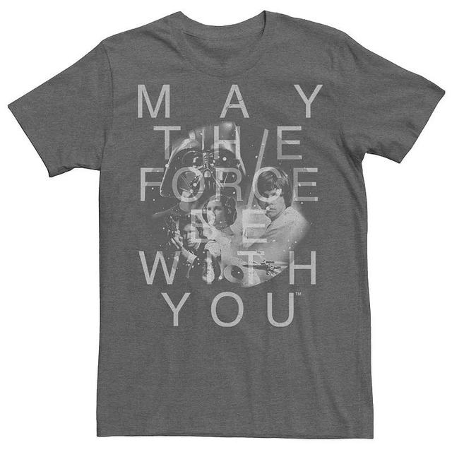 Mens Star Wars The Force Vintage Tee Grey Heather Product Image