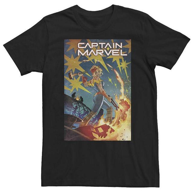 Big & Tall Marvel Comixology Captain Marvel She-Hulk Comic Book Cover Tee, Mens Product Image