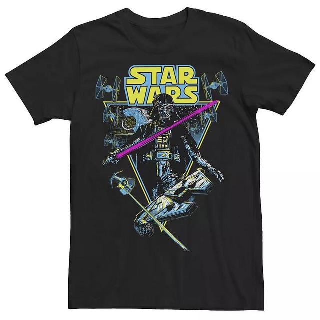 Mens Star Wars Darth Vader Battle Vintage Tee Product Image