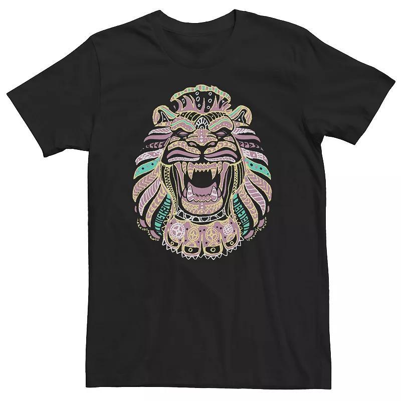 Big & Tall Disney Aladdin Live Action Lion Cave Line Art Tee, Mens Product Image