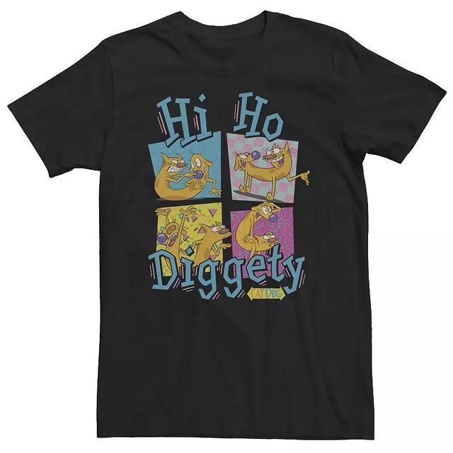 Big & Tall Nickelodeon CatDog Hi Ho Diggety Retro Tee, Mens Product Image