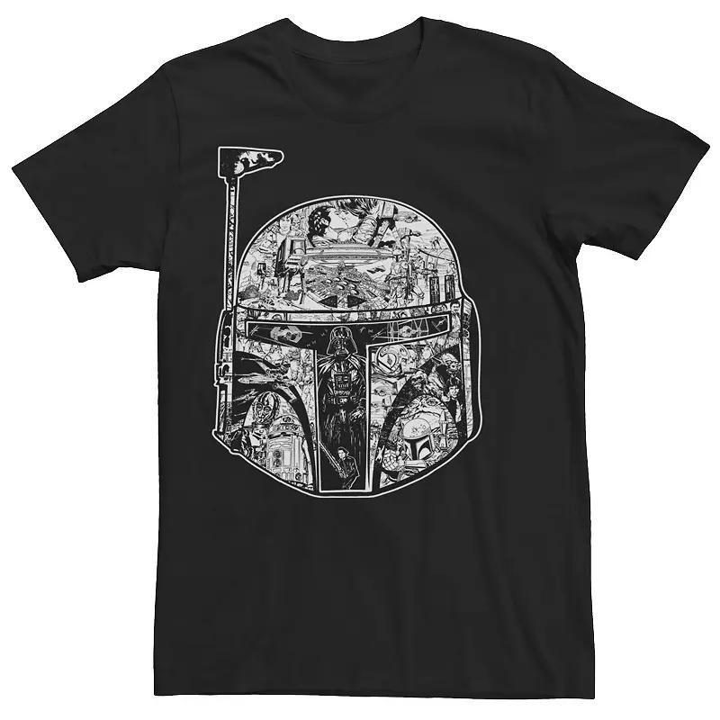 Mens Star Wars Boba Fett Helmet Tee Product Image