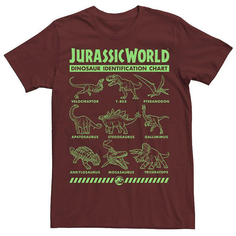 Mens Jurassic World Two Dino Gradient ID Chart Tee Product Image