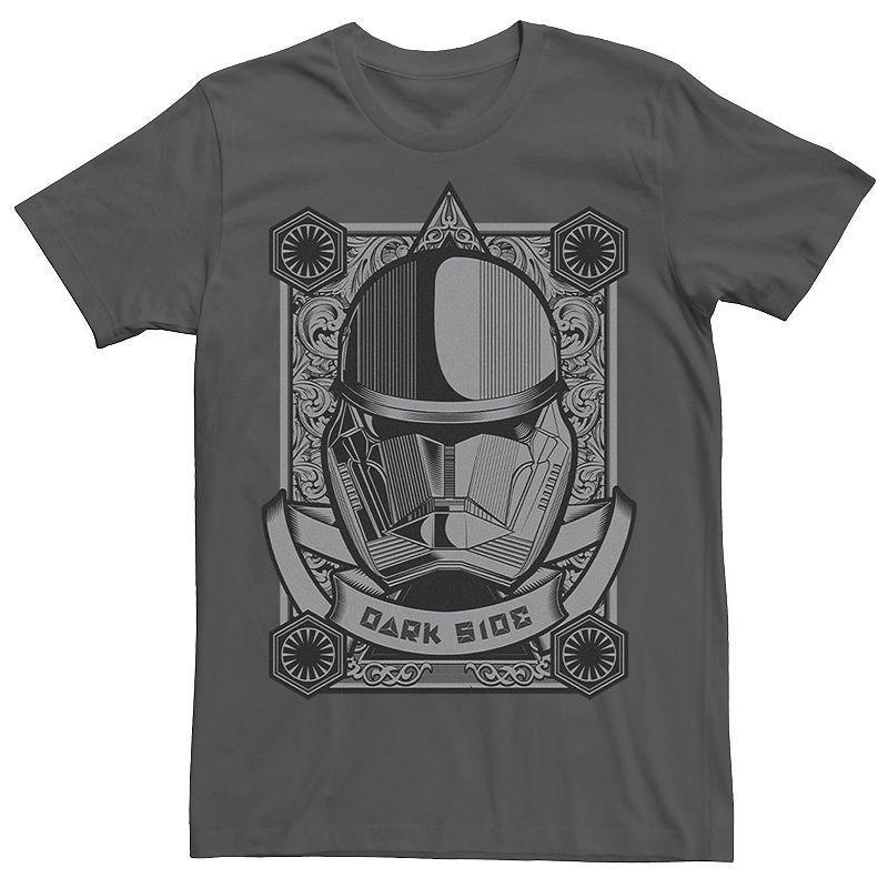 Mens Star Wars Sith Trooper Playing Card Tee Grey Product Image