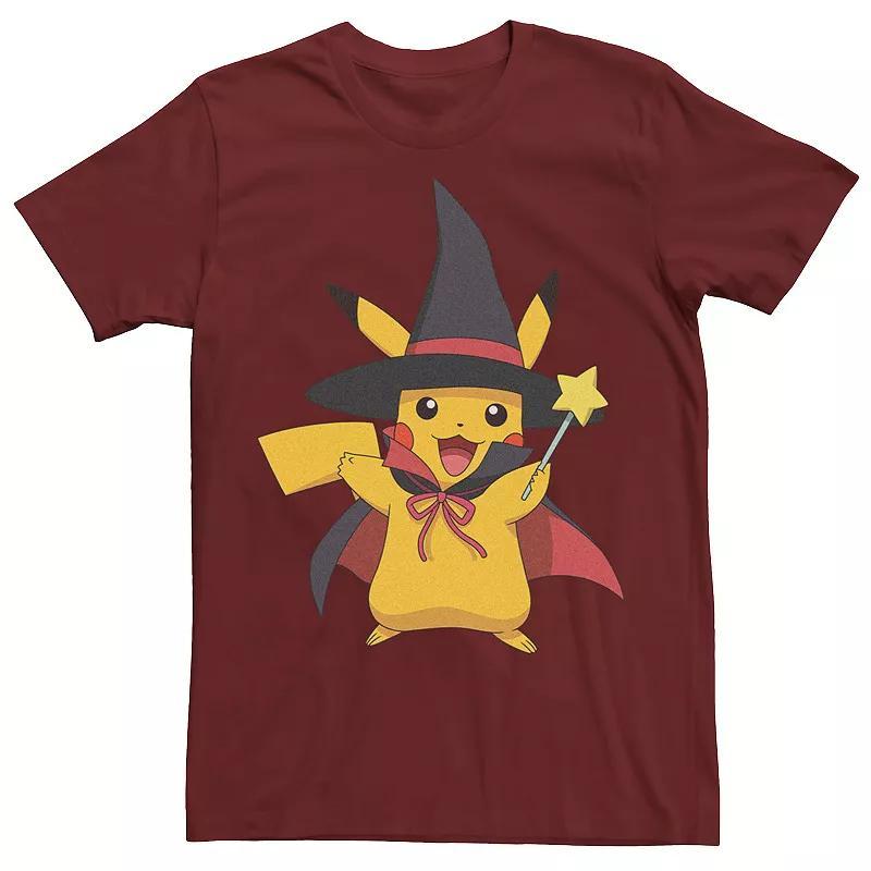 Mens Pokmon Pikachu Witches Hat Star Wand Tee Red Product Image