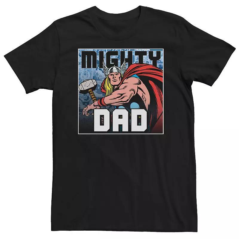 Big & Tall Marvel Thor Fathers Day Mighty Dad Tee, Mens Product Image