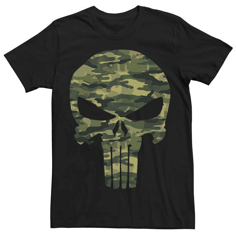 Mens Marvel Punisher Camouflage Skull Symbol Tee Product Image