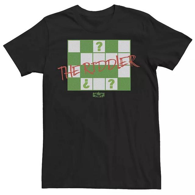 Mens DC Batman Crossword Riddles Tee Product Image