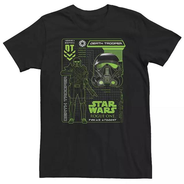 Big & Tall Star Wars Neon Death Trooper Star Wars Poster Tee, Mens Product Image