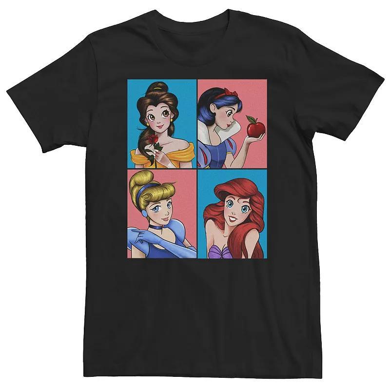 Big & Tall Disney Princess Portrait Panel Group Shot Tee, Mens Product Image