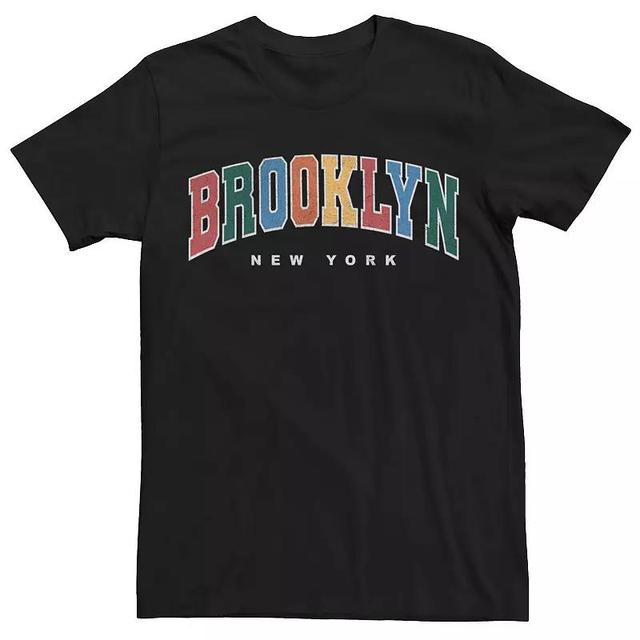 Mens Colorful Brooklyn New York Typography Tee Product Image