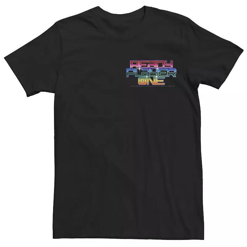 Big & Tall Love Retro Rainbow Stack Left Chest Tee, Mens Product Image