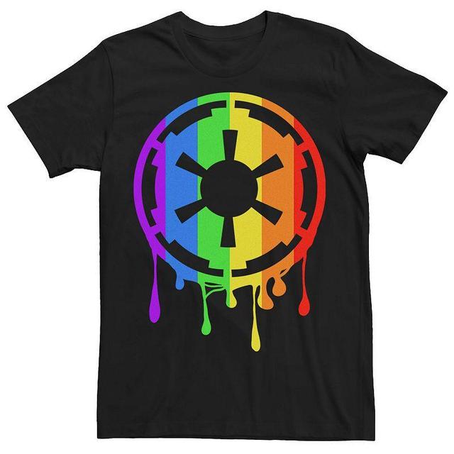 Mens Star Wars Pride Rainbow Drip Empire Logo Tee Product Image