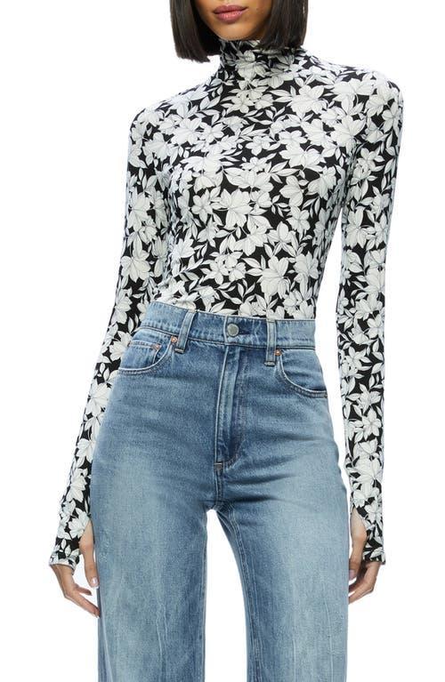 Alice + Olivia Delaina Print Turtleneck Top Product Image