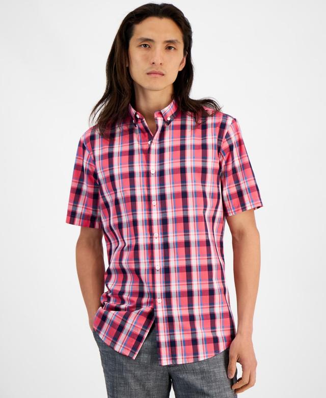 Club Room Mens Short Sleeve Printed Shirt, Created for Macys Product Image