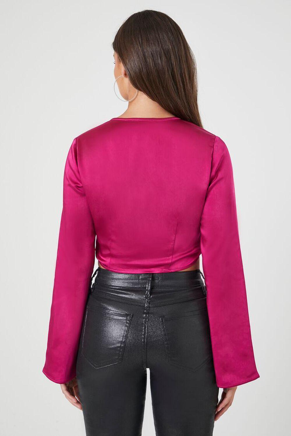 Bell-Sleeve Tie-Front Top | Forever 21 Product Image