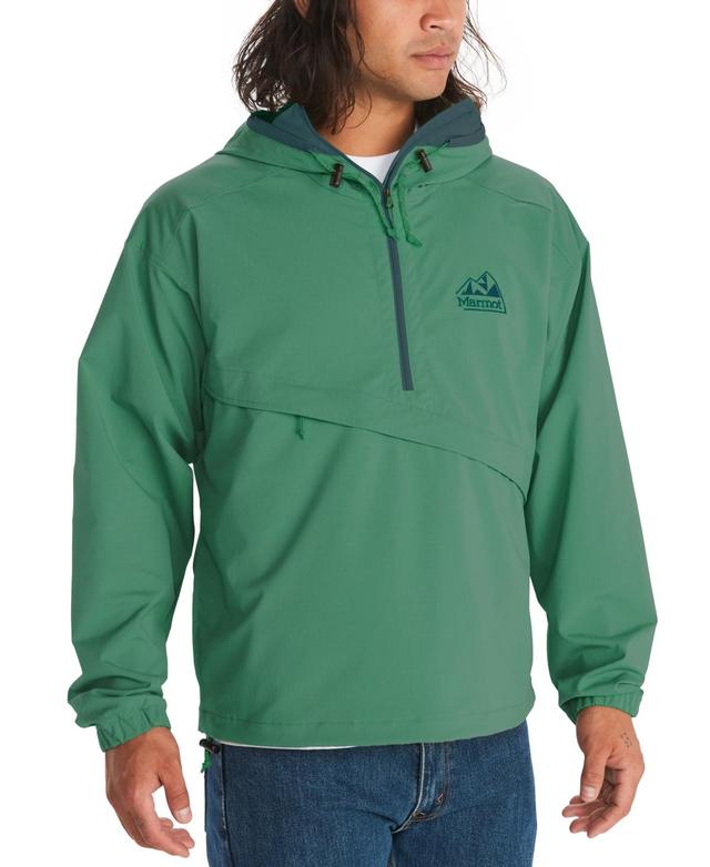 Marmot Mens 96 Active Long Sleeve Half-Zip Anorak Hoodie - Clover Product Image