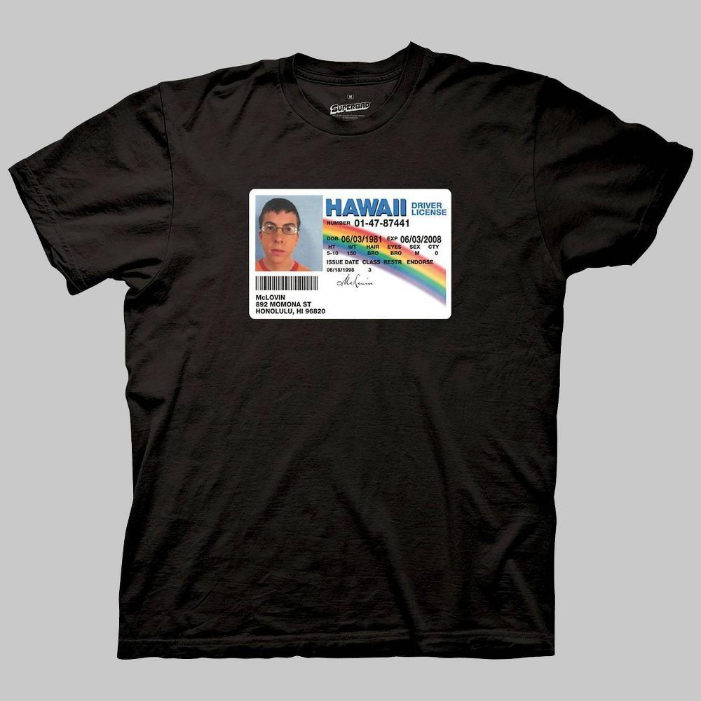 Mens Superbad McLovin Short Sleeve Crewneck Graphic T-Shirt - Black Product Image