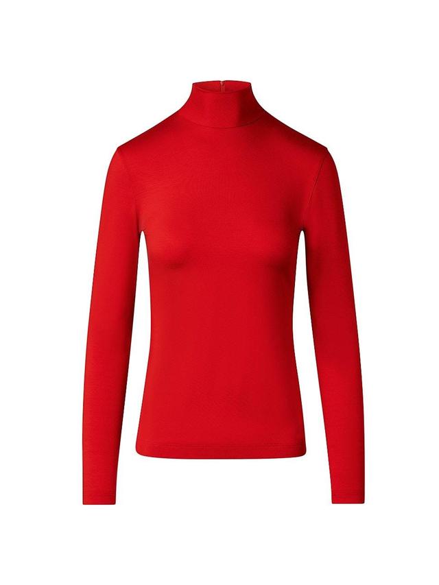 Womens Jersey Long-Sleeve Blouse Product Image