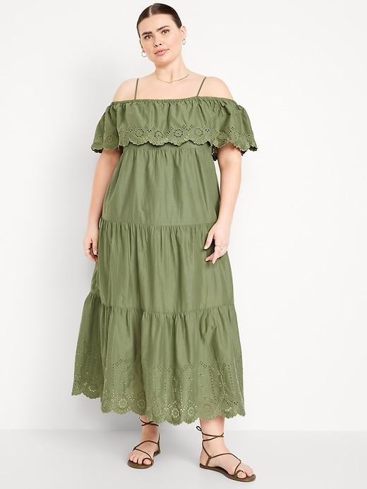 Cold Shoulder Maxi Swing Dress Product Image