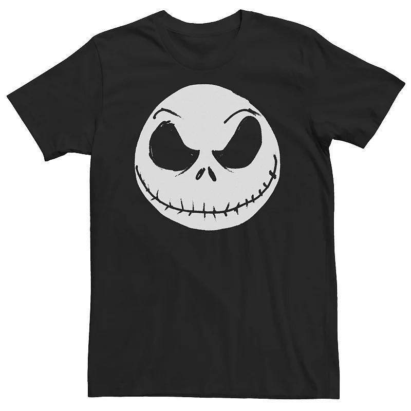 Big & Tall Disney The Nightmare Before Christmas Jack Skellington Face Tee, Mens Product Image