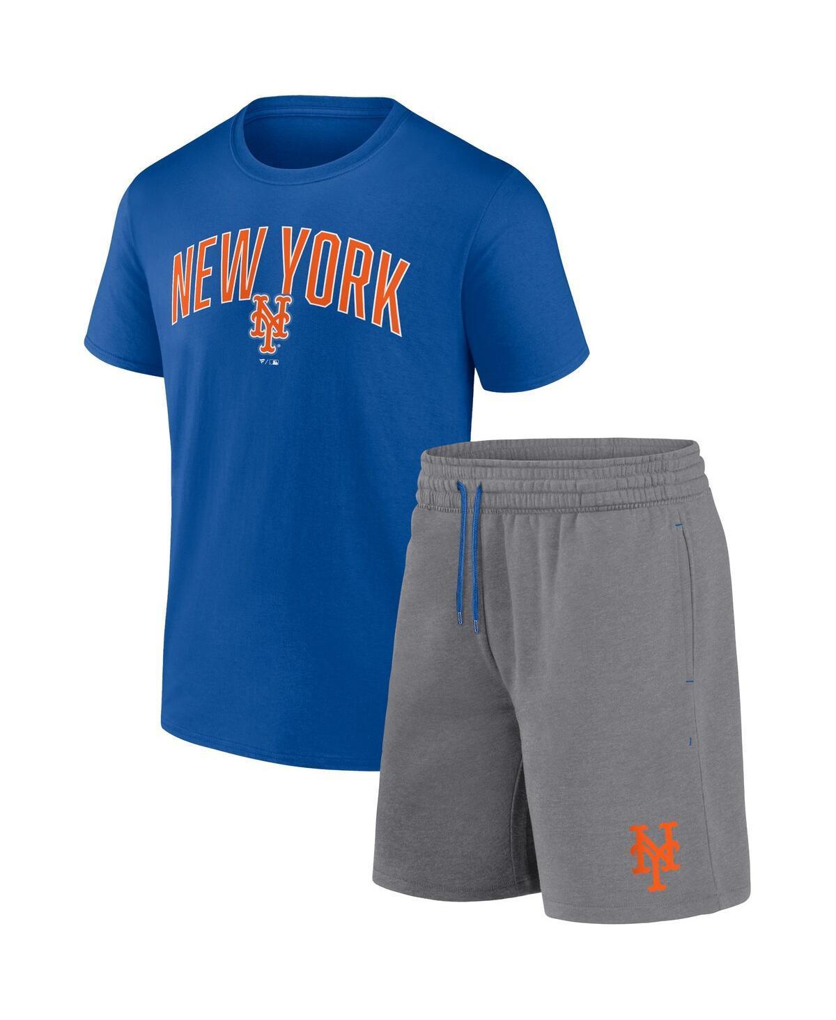 Mens Fanatics Royal New York Mets Arch T-shirt and Shorts Combo Set - Royal Product Image