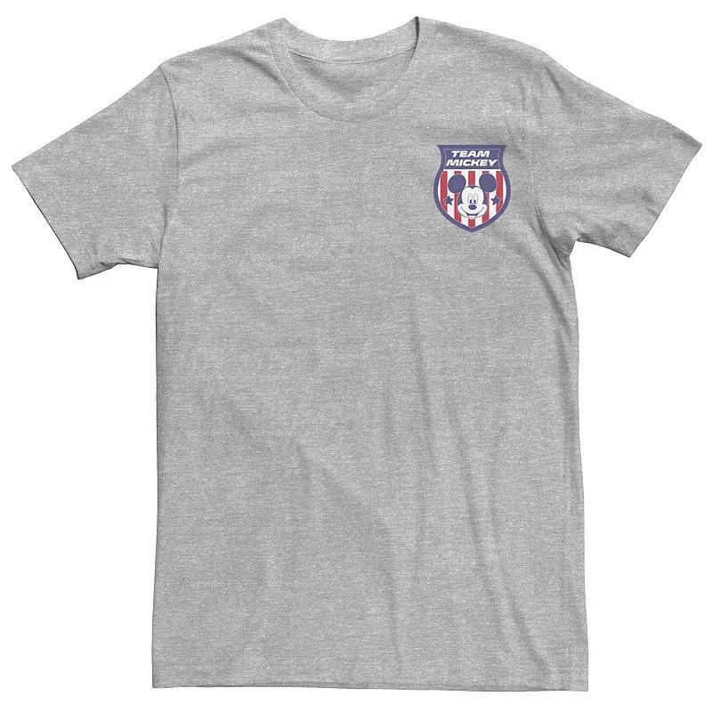 Mens Mickey Classic Canada Badge Pocket Hit Tee Athletic Grey Product Image