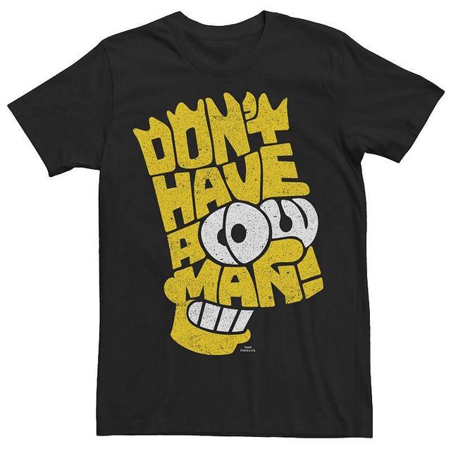 Mens The Simpsons Bart Simpson Dont Have A Cow Man! Tee Product Image