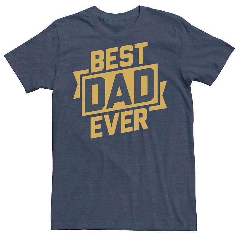 Mens Best Dad Ever Tee Royal Grey Product Image