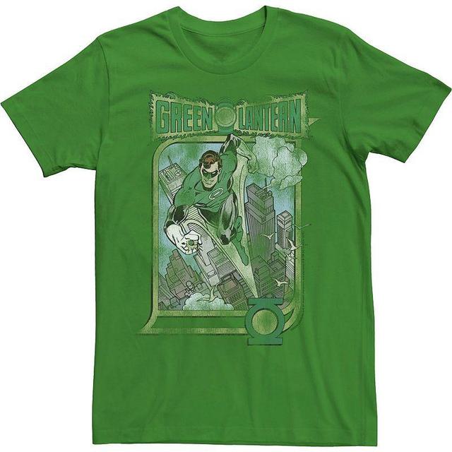 Mens Green Lantern Green City Comic Tee Product Image