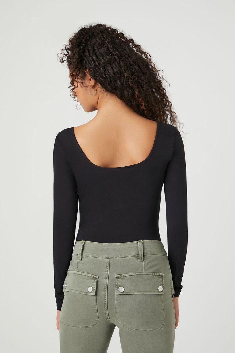 Rosette Scoop Bodysuit | Forever 21 Product Image