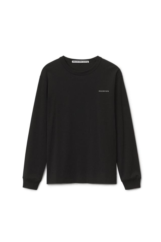 Long Sleeve Tee In High Twist Jersey Product Image